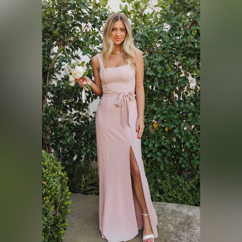 NWT Show Me Tour MuMu Paris Gown in Dusty Blush